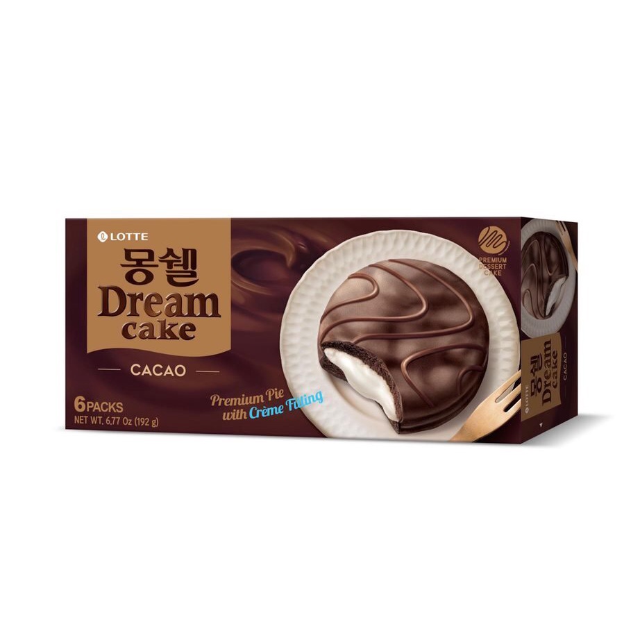 Bánh Chocopie Dream cake Hàn Quốc Vị Cacao Lotte 192g