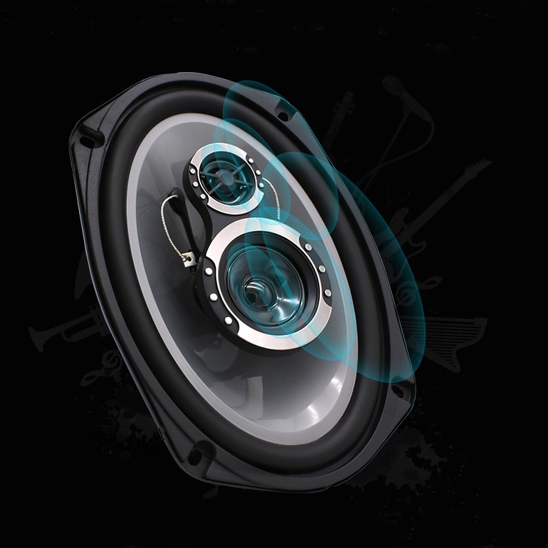 Cặp Loa Cánh Cửa Ô Tô 1000W Hình Oval 6x9 inch  - Loa Đồng Trục 3 Đường Tiếng - Pincer 6941