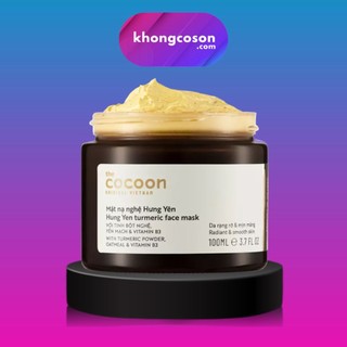Mặt Nạ Nghệ Hưng Yên Cocoon Giảm Thâm Đều Màu Da Turmeric Face Mask 30-100ml - Khongcoson