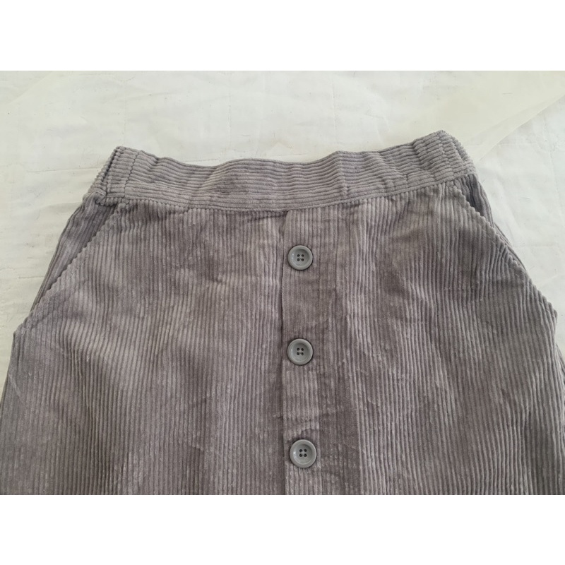 Chân váy chữ A V1116 form ngắn cạp chun sau chất nhung tăm 1 lớp dày dặn 2hand Nhật si tuyển ảnh thật