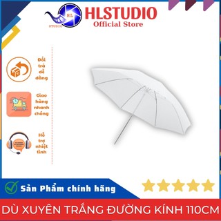 Dù xuyên trắng đường kính 110cm HL Studio