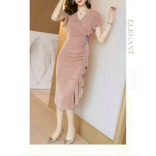 Đầm Body Kim Tuyến Hai Lớp Siêu Xinh