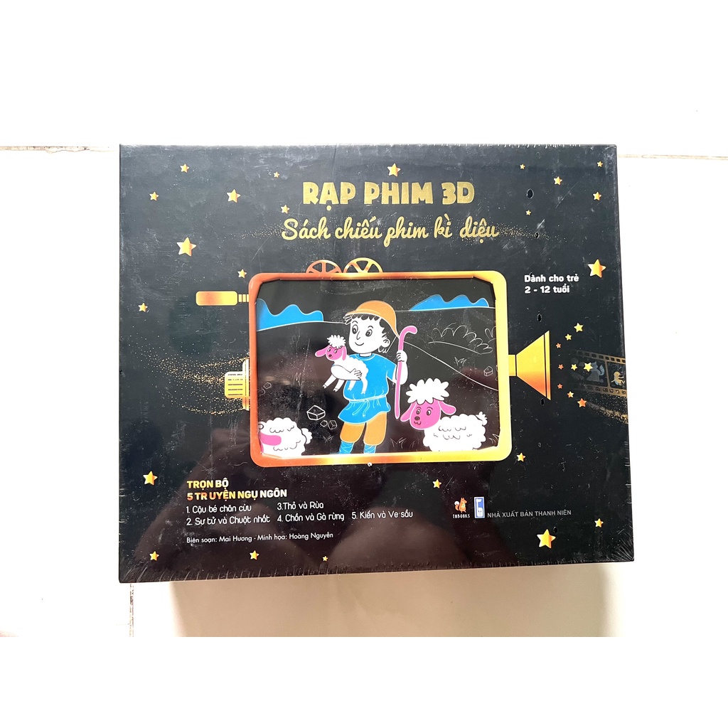 Sách chiếu bóng - Rạp phim 3D 5 truyện ngụ ngôn cho bé 2-12 Tuổi TNBooks- Orikids