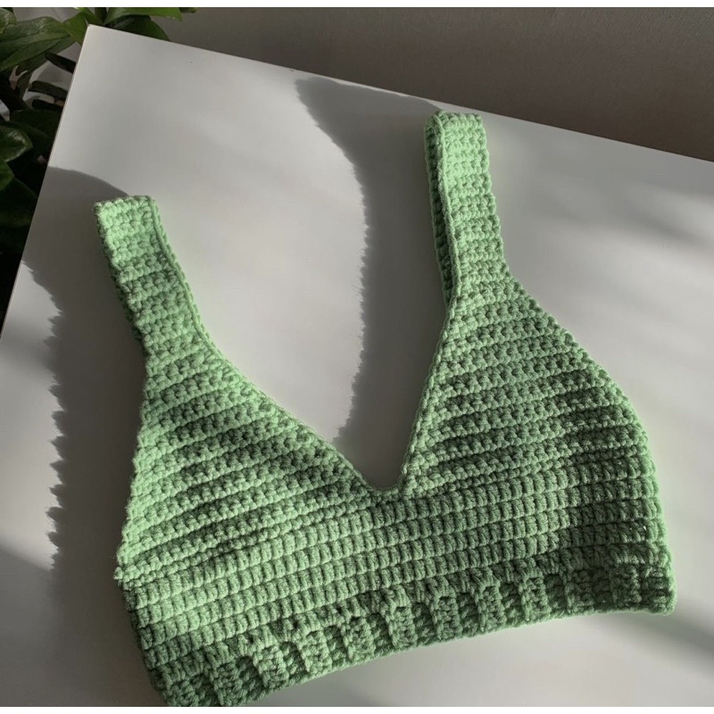 Áo bikini crochet - bikini len móc handmade đi biển, đi chụp ảnh