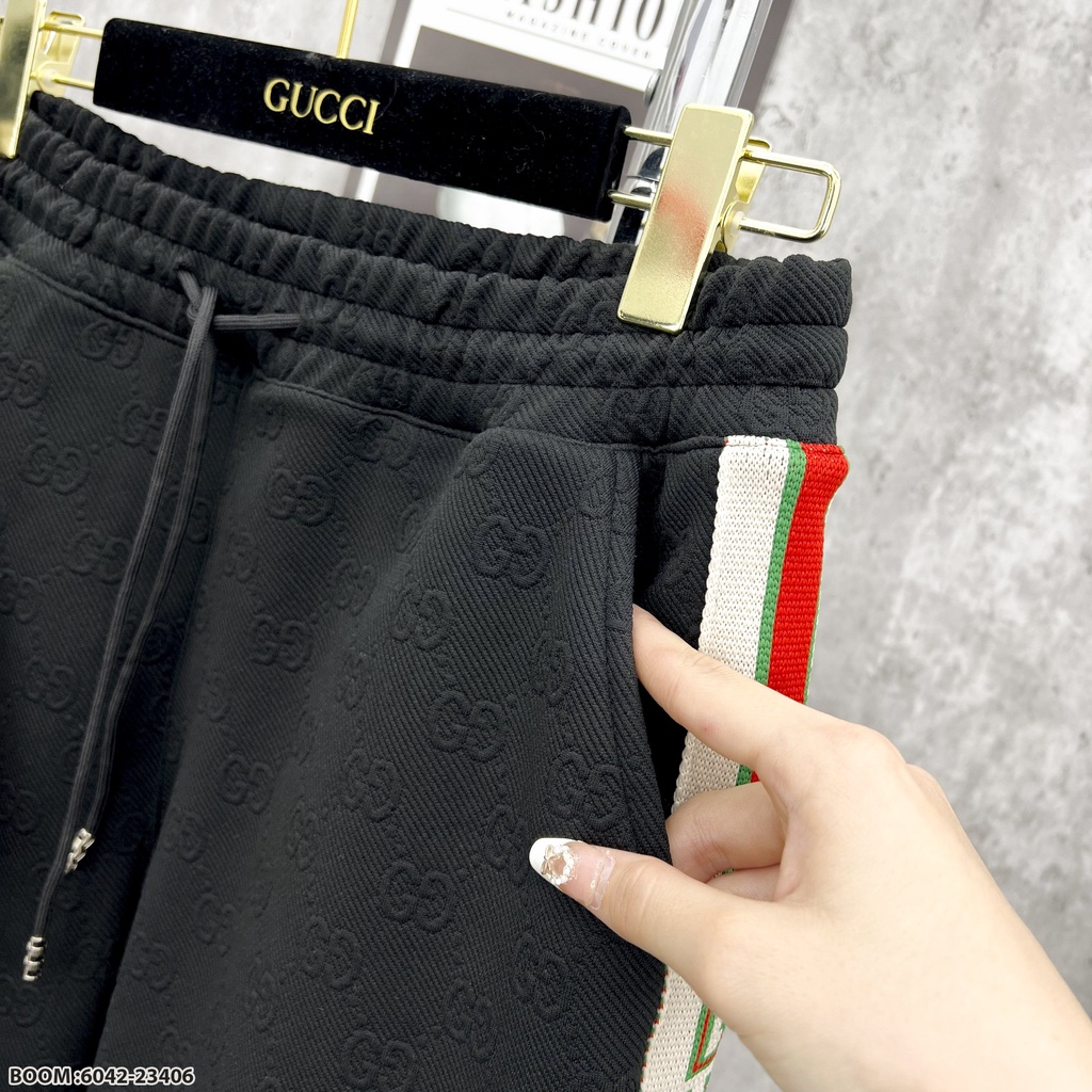 🔥Hot🔥Bộ Gucci vân nổi áo polo thiết kế hot trend Nam nữ New 2023