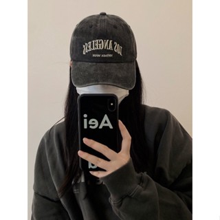 Mũ lưỡi trai TUMIE thêu chữ LOSANGELESS nón kết vải cotton loang form mềm mại unisex phong cách ullzang NK009