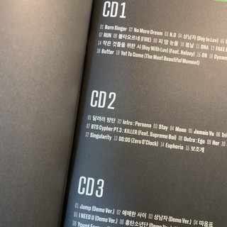 Tách lẻ Album Proof Standard BTS