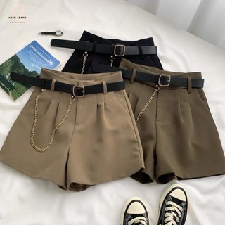 Quần short Nữ Kèm Đai, chất vải ruby mềm mịn mát, kèm ảnh thật hot trend 2023 N075
