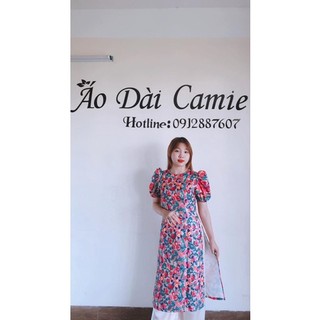 Áo dài cách tân - gấm hoa cao cấp trẻ trung