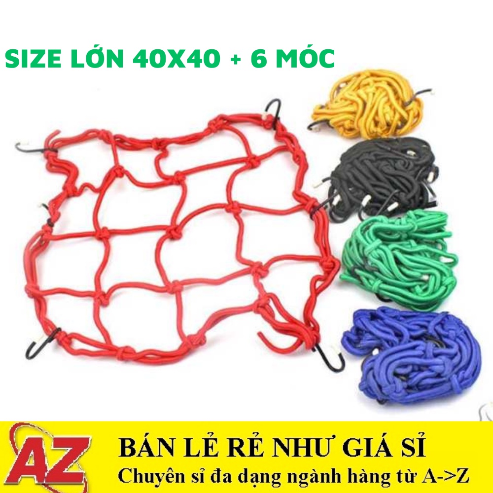 Lưới Thun Ràng Đồ Size Lớn 40x40cm Phản Quang Mô Tô, Xe Máy