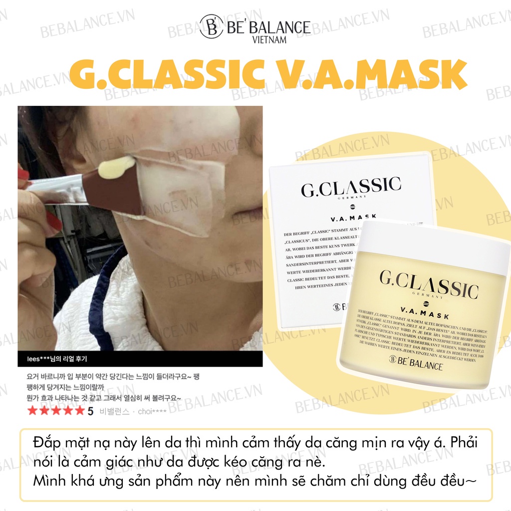 Mặt nạ tái tạo Be'Balance Gclassic VITAMIN A