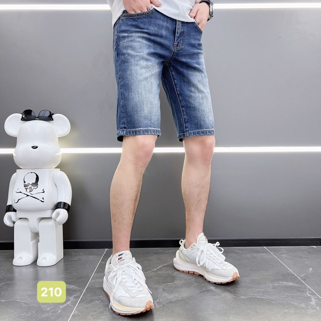 Quần short jean nam chất bò co giãn- quần lửng nam rách nhiều mẫu hình thật trẻ trung PN ms256