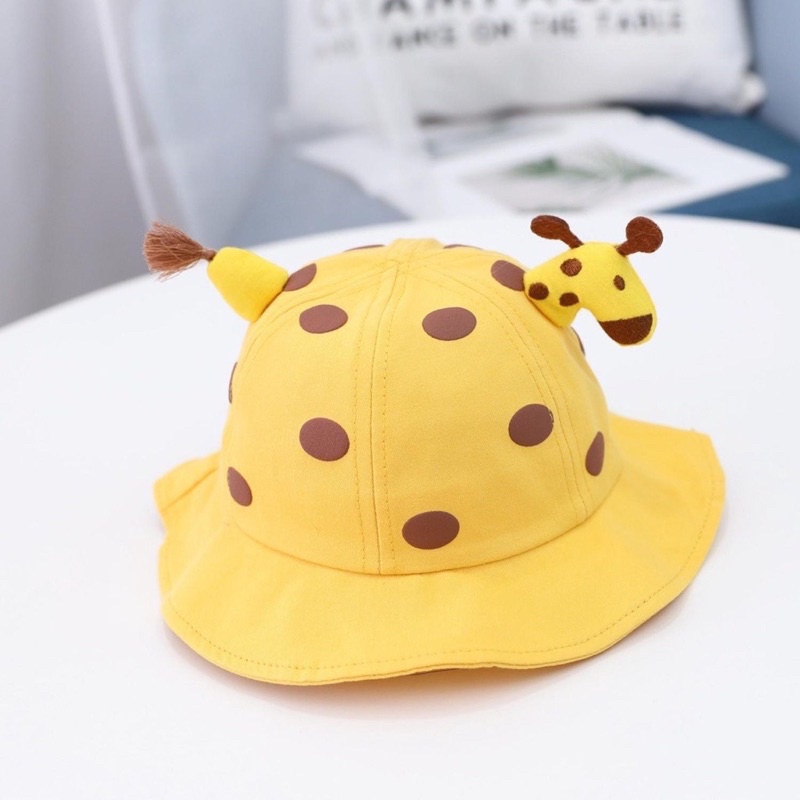 Mũ tròn vành hươu cao cổ cho bé