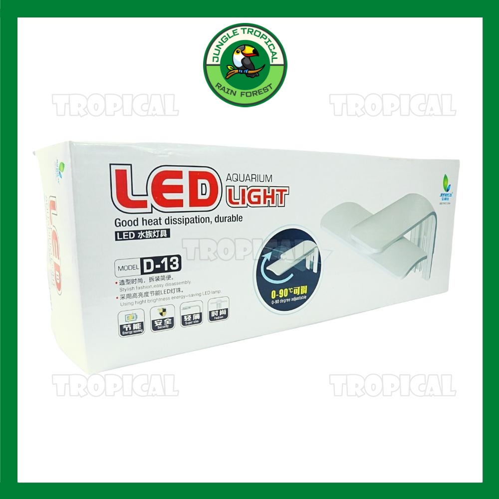 Đèn LED Jeneca siêu sáng- Xoay góc 90 độ linh hoạt - cho hồ thủy sinh kích thước D9 20-30cm - D11 30-40cm - D13 40-60cm