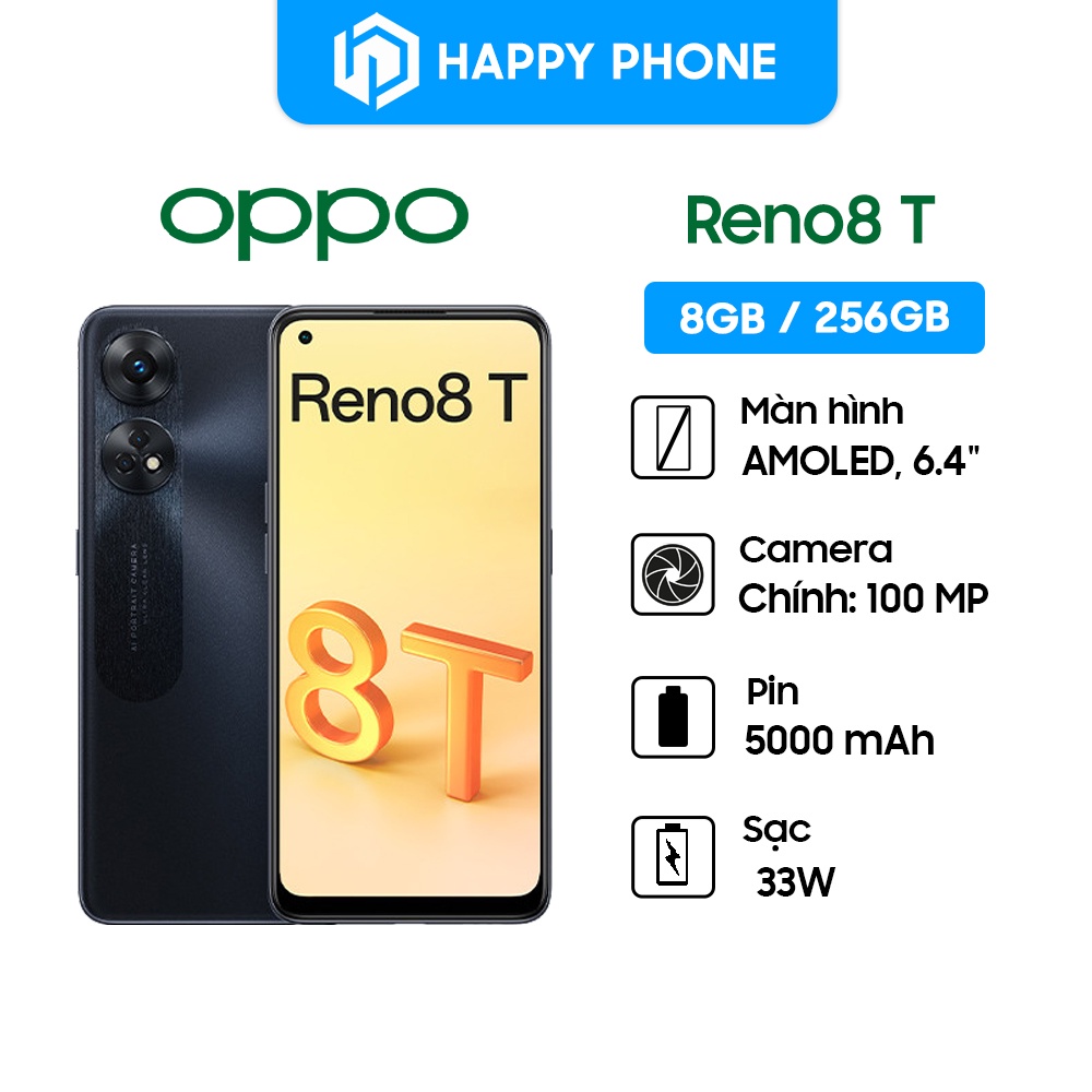 Điện Thoại Oppo Reno8 T - Hàng Chính Hãng, Mới 100%, Bảo Hành 12 Tháng