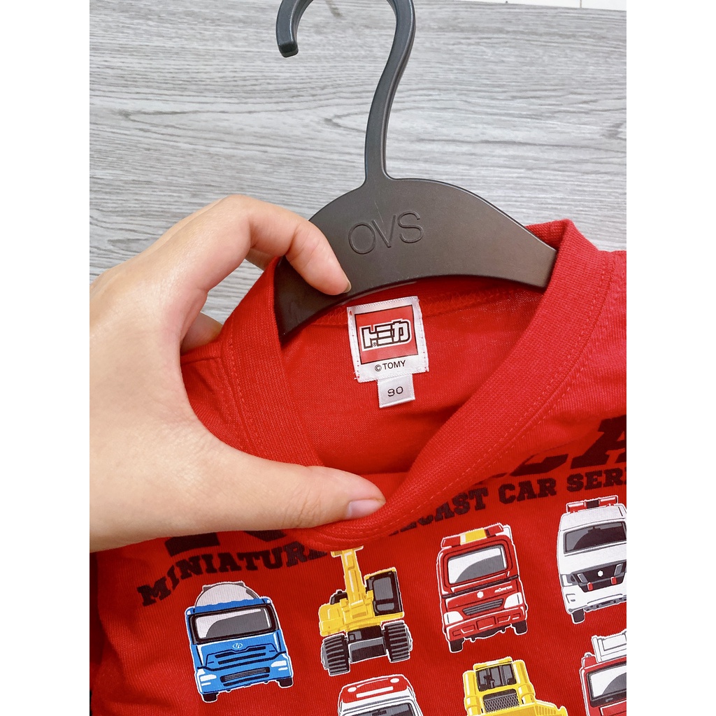 Áo dài tay bé trai hình xe ô tô, hàng vnxk nhật.