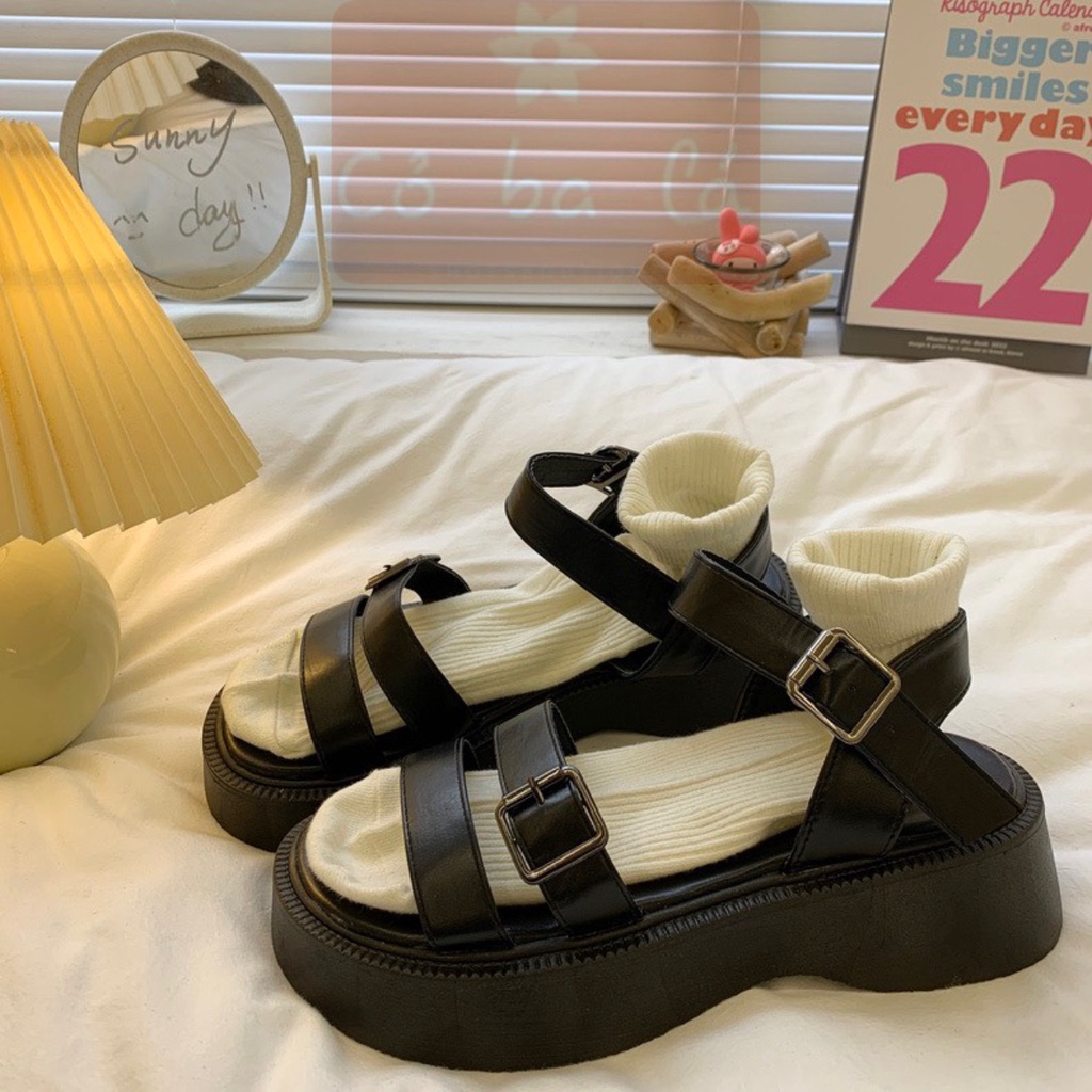 SANDAL NỮ COBALA SHOES - GIÀY THỜI TRANG PHONG CÁCH XUỒNG HAI QUAI NGANG TRƠN ĐẾ BẰNG - S23021700