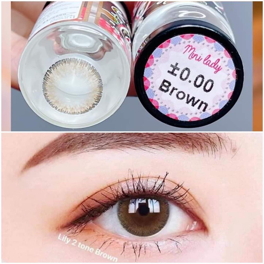 Lens Mắt Kính Áp Tròng WINK Giãn Nhẹ Không Độ Tự Nhiên Trong Veo chính Hãng Thái Lan