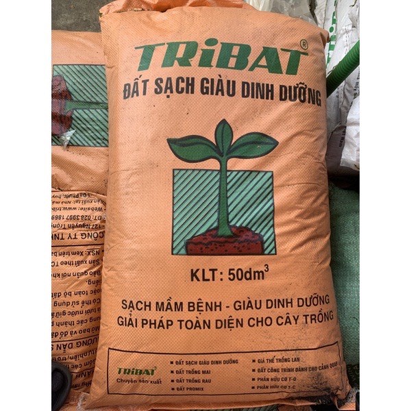 Đất sạch Tribat (tách lẻ ký ) đất trồng cây giàu dinh dưỡng 1kg