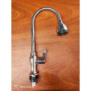 Vòi rửa chén bát Lạnh nhựa mạ Crom bóng đầu tăng áp 2 chế độ - VN57