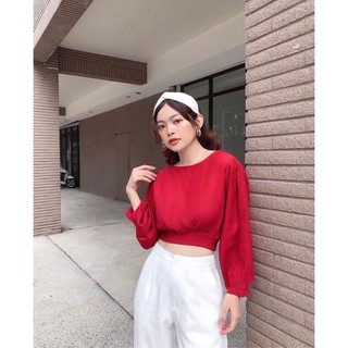 Áo croptop nơ lưng
