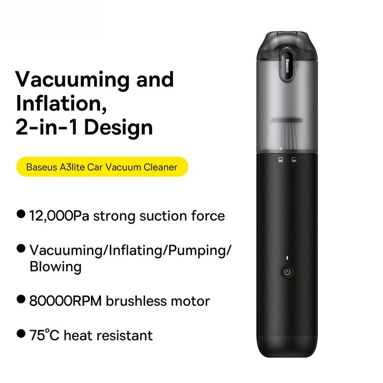 MÁY HÚT BỤI cầm tay mini chuyên dùng cho xe hơi ôtô Baseus A2 Pro / A3 Car Vacuum Cleaner đa năng tiện dụng linh hoạt