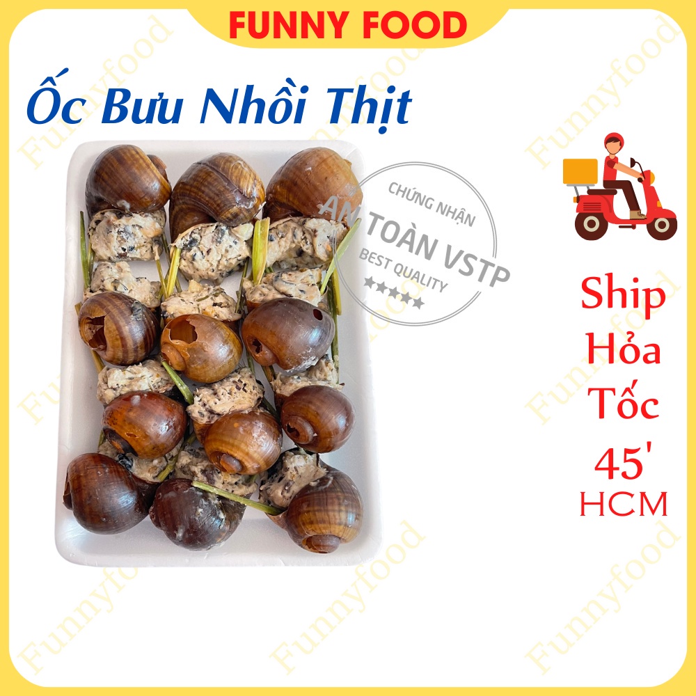 Ốc Bưu Nhồi Thịt [10-12con/khay] – Ốc Bưu Ngon – [Ship Hỏa Tốc HCM]