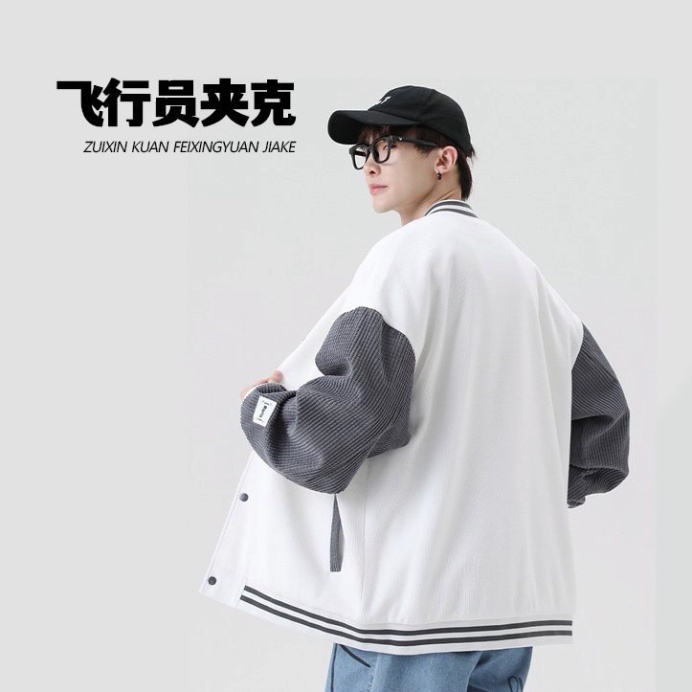 Áo khoác Bomber nỉ giới tính , áo khóa ngoài nỉ nhung tăm Form rộng phong thái korea cực nóng 2023_F04 | BigBuy360 - bigbuy360.vn