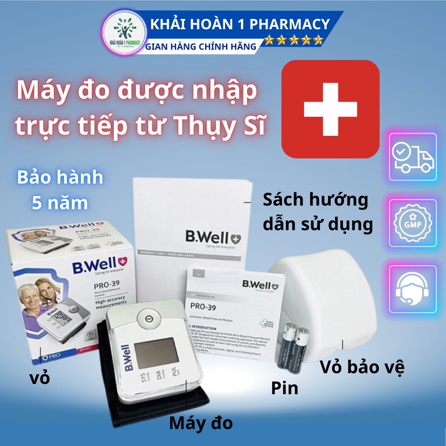 Máy Đo Huyết Áp Cổ Tay B.Well (Thụy Sĩ)