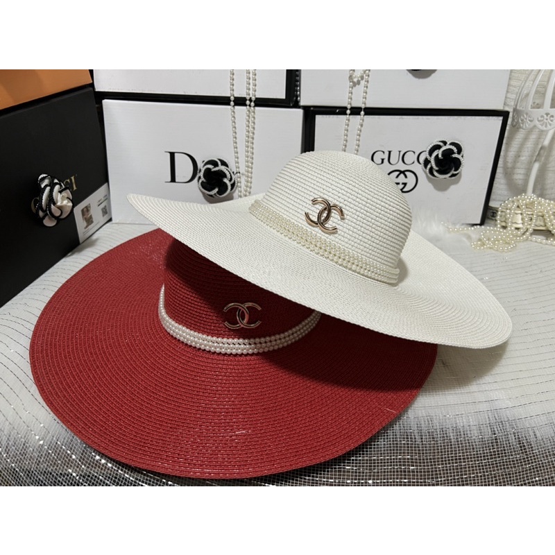 Mũ Cói thời trang đi biển Vành Rộng Mũ đẹp sang trọng