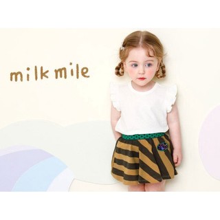 Chân váy cotton kẻ sọc xuất Hàn Milkmile MOPGSK01 - SZ100(3Y)