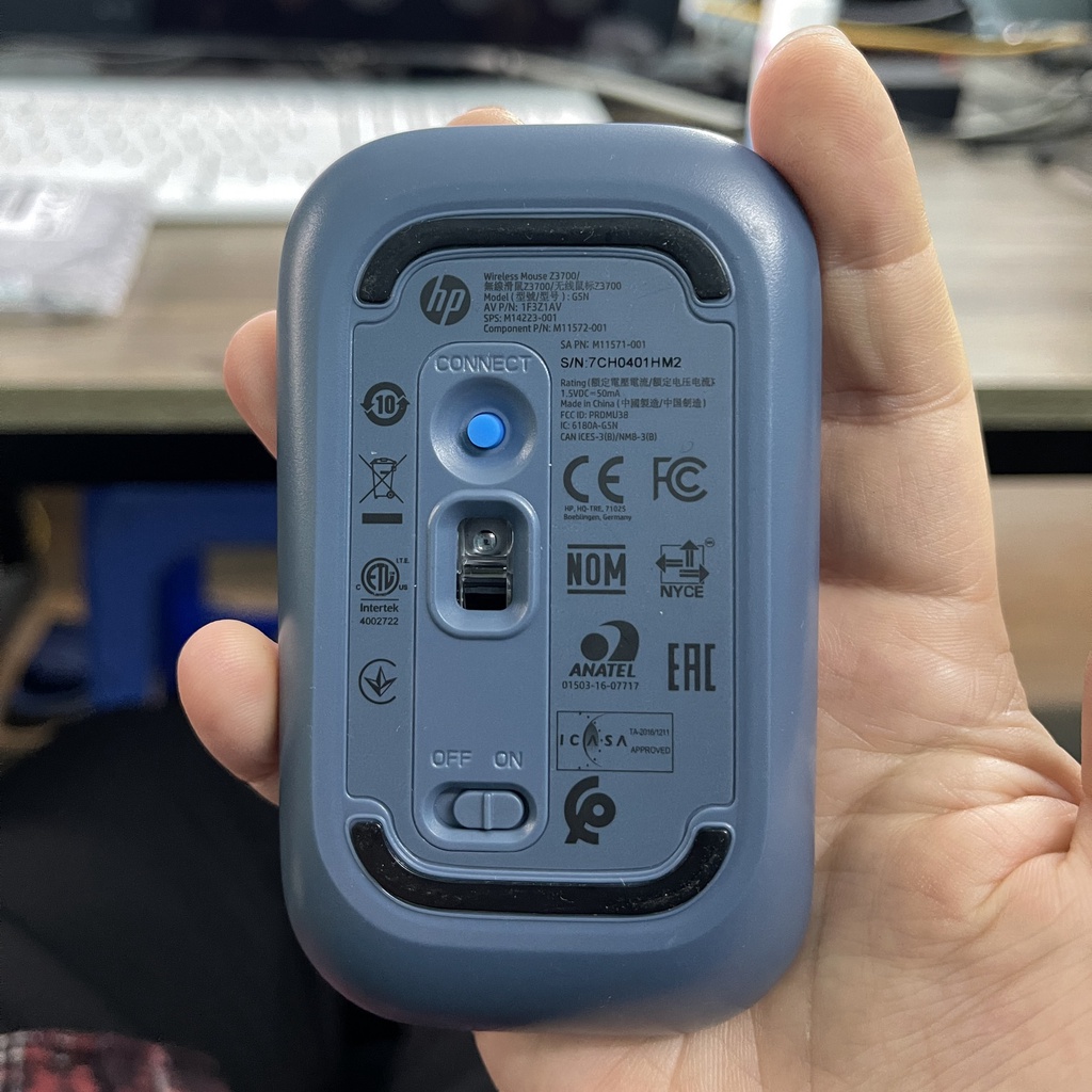 Chuột silent không dây wireless NTC HP Z3700 cực êm - siêu tiết kiệm pin