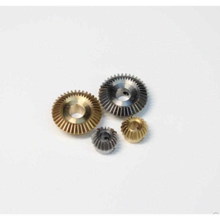 Cặp bánh răng côn 40 răng và 20 răng module 0.5mm tỉ lệ truyền 1:2