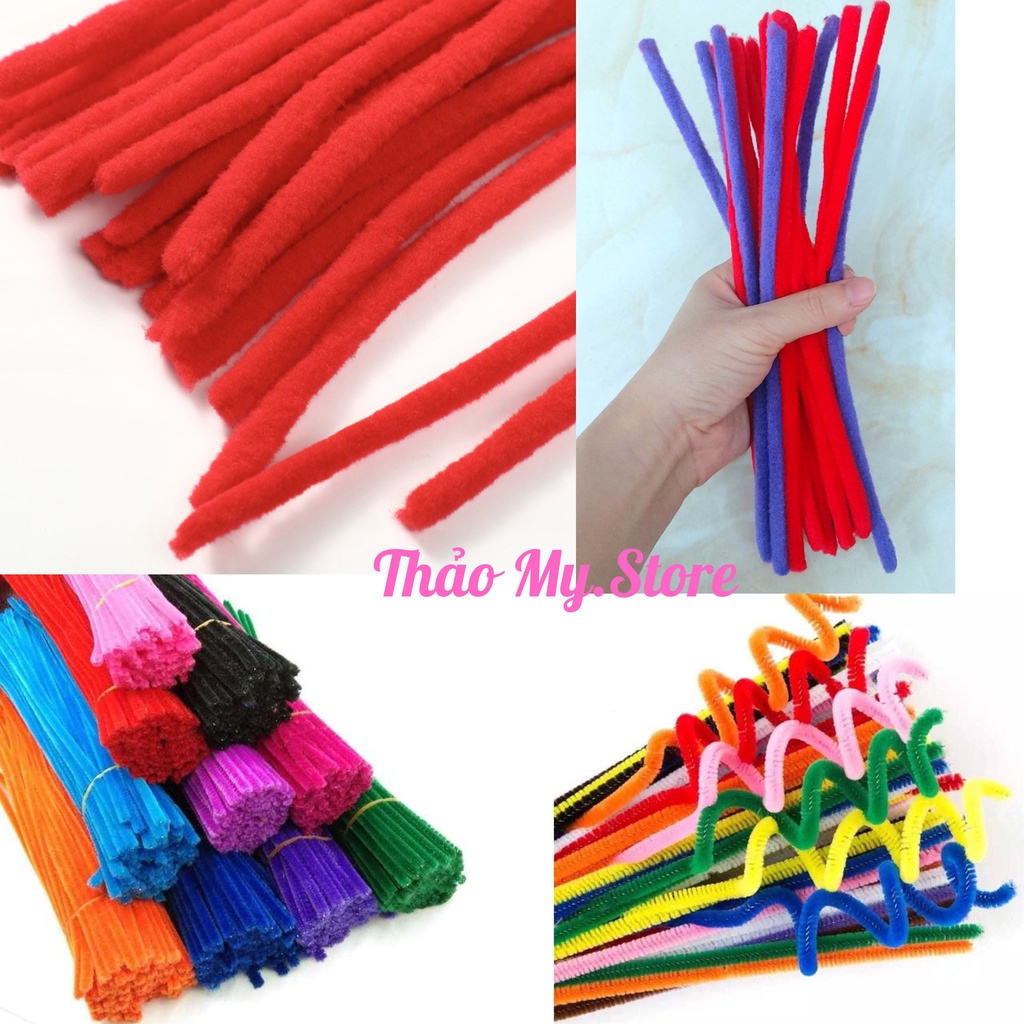 Xương Trục Kẽm Nhung Sợi To Chuyên Để Uốn Tóc Xoăn Xù Premlock - Có thể Làm Hoa, Tạo Hình Cho Bé