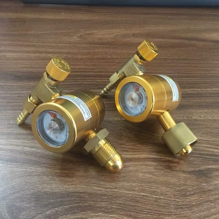 Đồng hồ Argon tiết kiệm khí GS-2001 vàng tốt