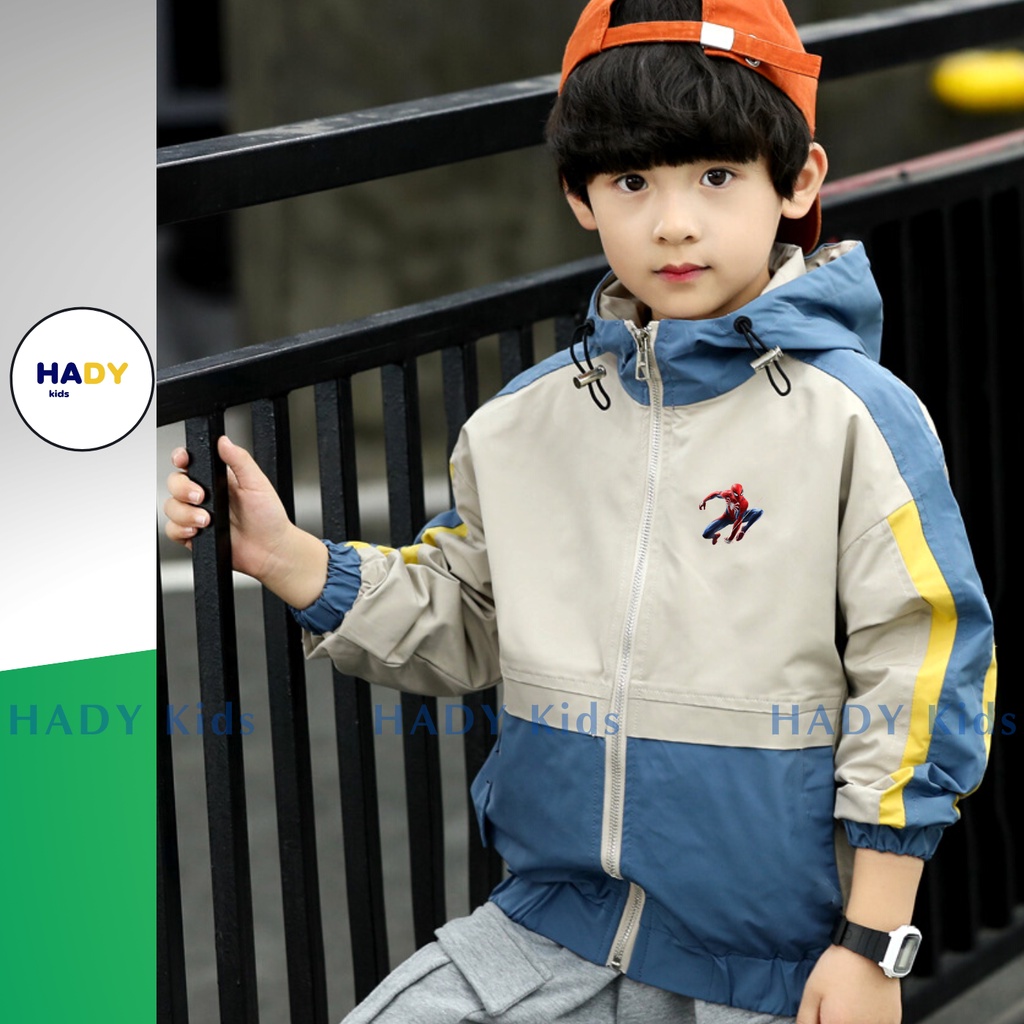 ÁO khoác dù chống nắng chống gió cho bé trai size đại 13kg đến 38kg 0350
