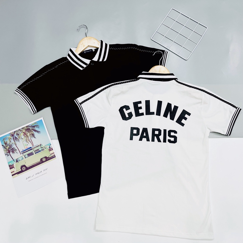 Áo thun nam cổ trụ vải cotton chạy viền cầu vai in thêu LOGO nổi bật,form chuẩn 75kg size M,L,XL,XXL.HÀNG BAO ĐỔI TRẢ.