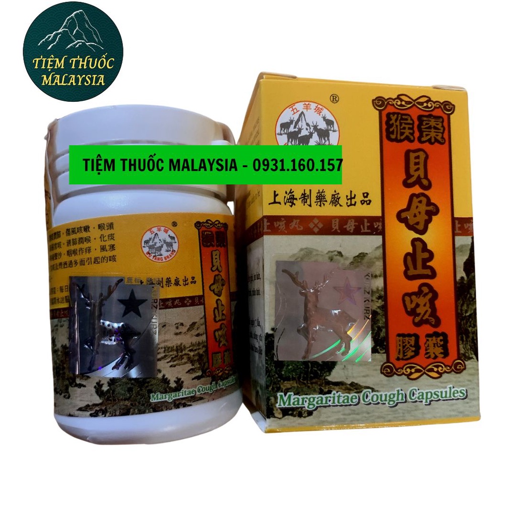 Ho xuyên bối chỉ khái ho 5 dê margaritae cough capsules 30V