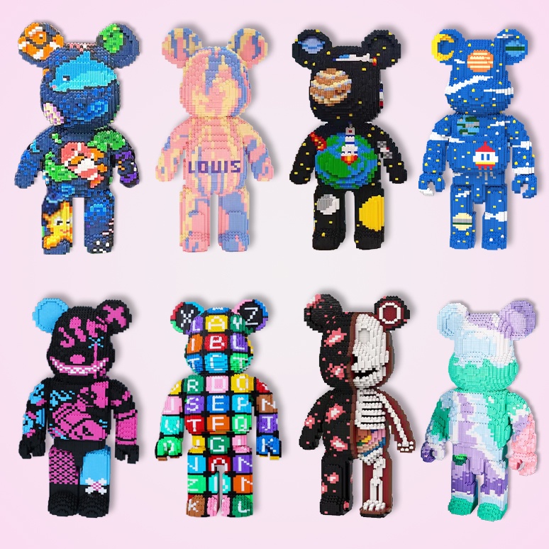 Mô hình lắp ráp lego bearbrick 55cm