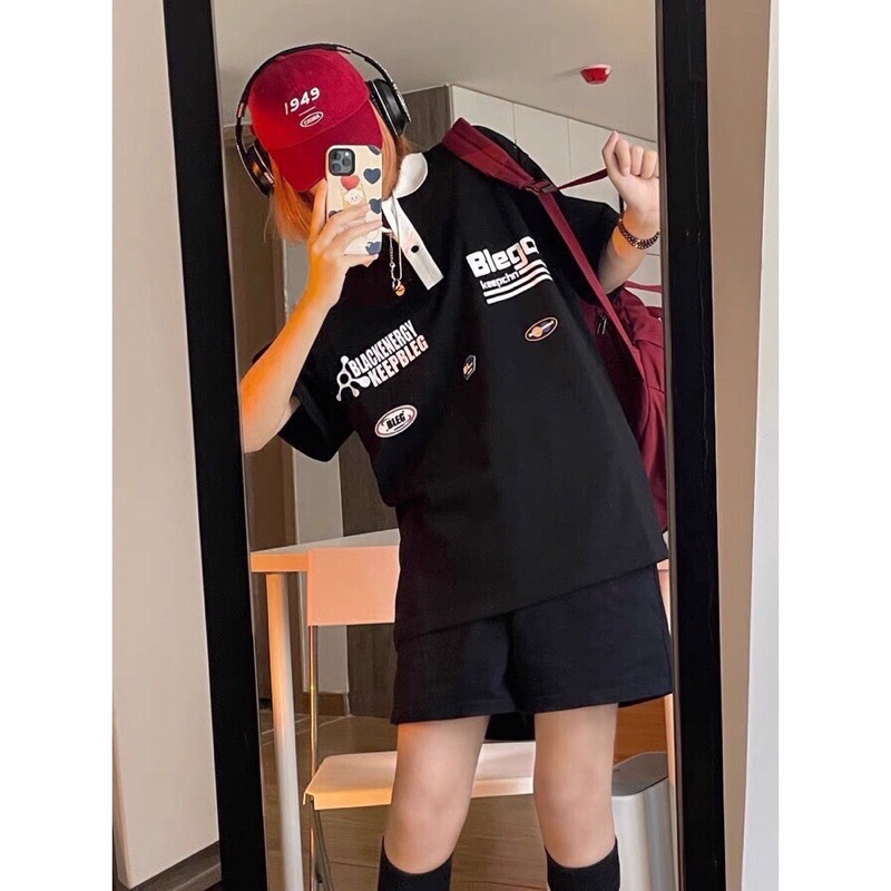 Áo Polo Unisex BLEGCN Trẻ Trung, Năng Động, Cá Tính, Phong Cách Ullzang- Áo Thun Cổ Đức Nam Nữ Đều Mặc Được