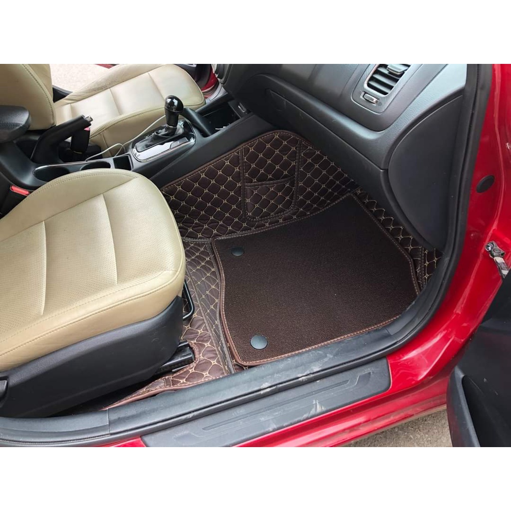 Thảm lót sàn ô tô 5D,6D cho Kia Cerato 2014-2018, không mùi, chống thấm nước che phủ 90% sàn xe