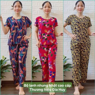 Bộ Lanh Gia Huy Trung Tuổi quần dài ống côn