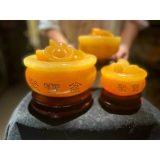  Bát Tụ Bảo  Tụ Bảo Bồn  + 10 thỏi vàng Đường Kính 10cm - Bát Tụ BảoNgoc Hoàng Long Chiêu Tài Chiêu Lộc 