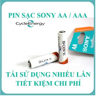 Vĩ 2 viên pin sạc sony cycleenergy aa / aaa chính hãng
