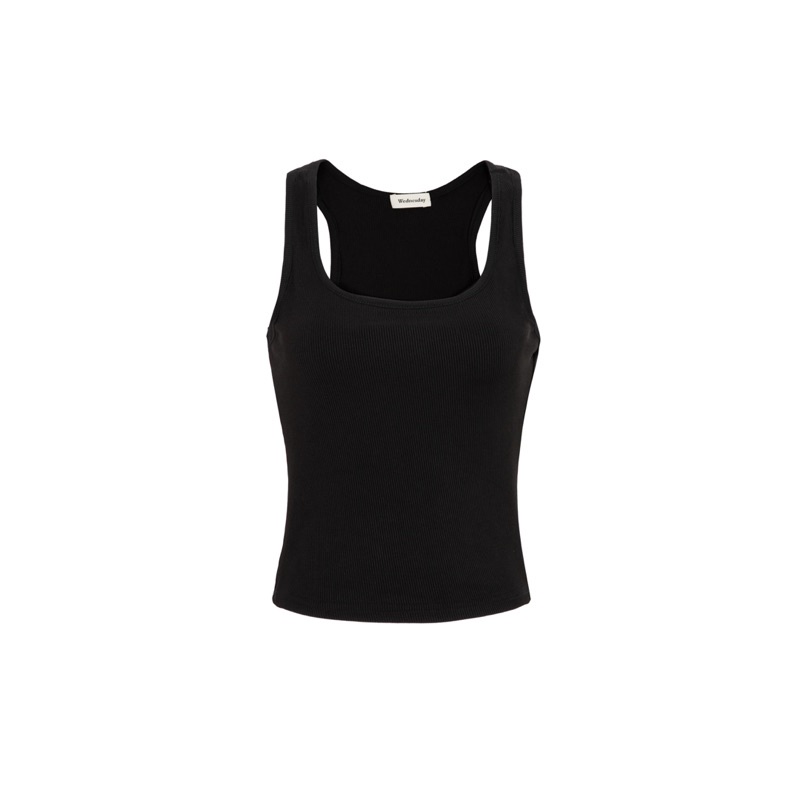 WEDNESDAY Áo tank top cổ vuông dáng dài