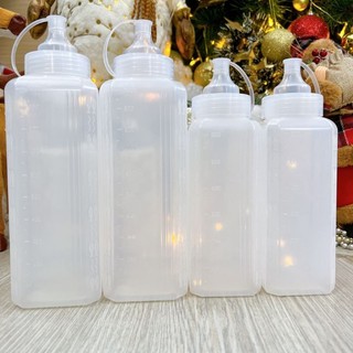 Bình sốt Vuông - chai đựng nước sốt dung tích 600ml - 1000ml - bình tương vuông lớn