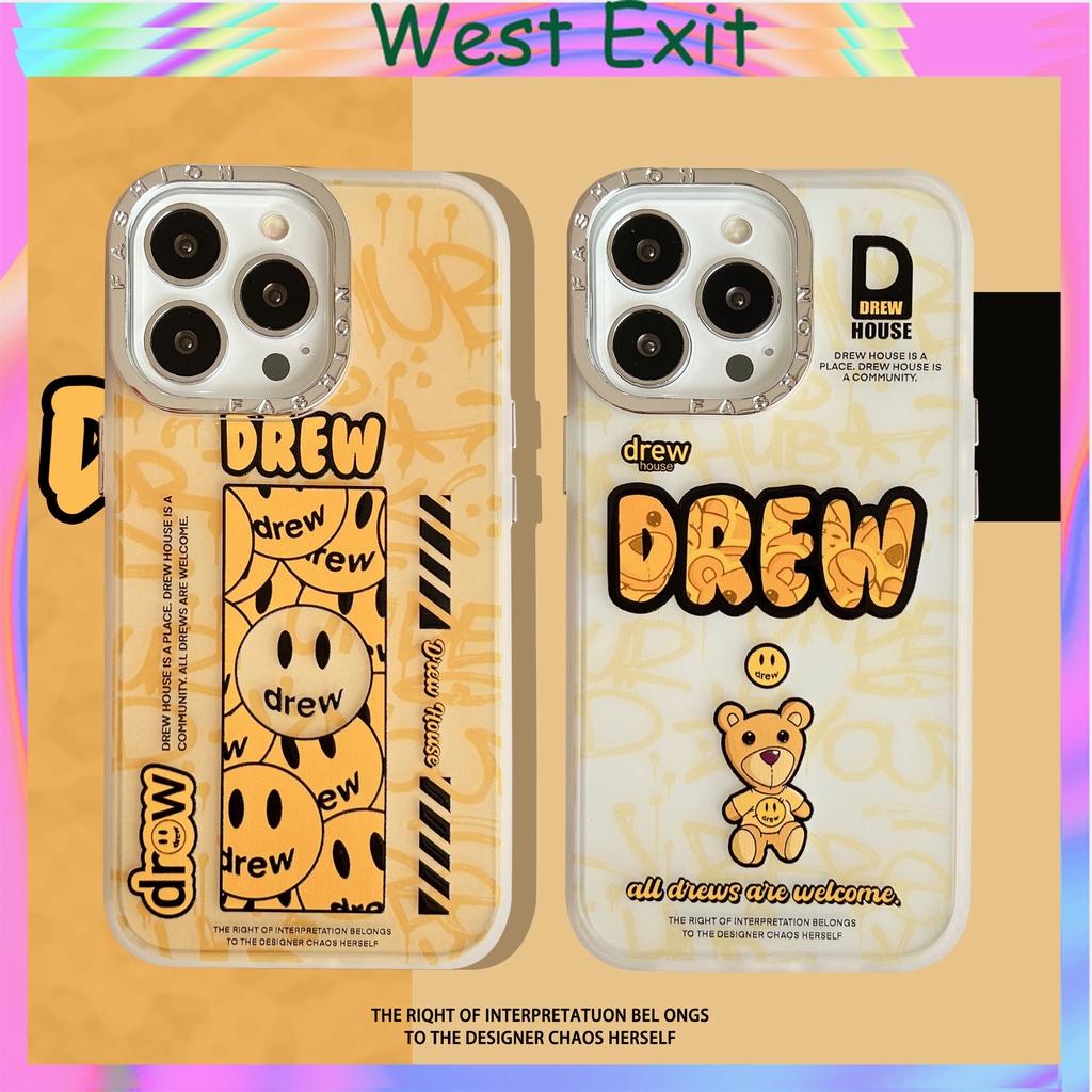 DREW HOUSE logo Ốp Điện Thoại Cứng Họa Tiết Hoạt Hình Cho iPhone14 14pro 14promax iPhone13 13pro 13promax iPhone12 12pro 12promax iPhone11 11promax x / xs xr Xsmax