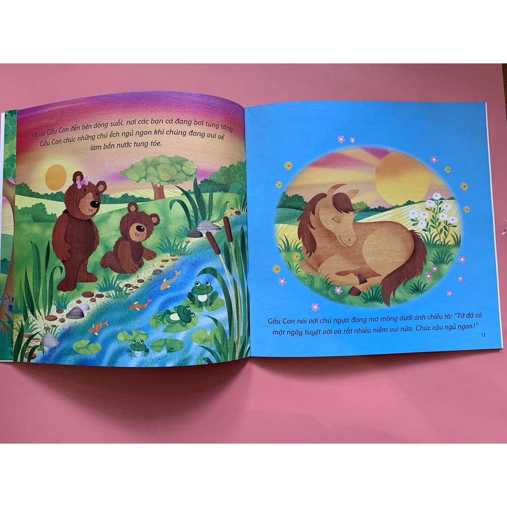 Sách - Ehon Châu Âu - Chúc Gấu Con Ngủ Ngon