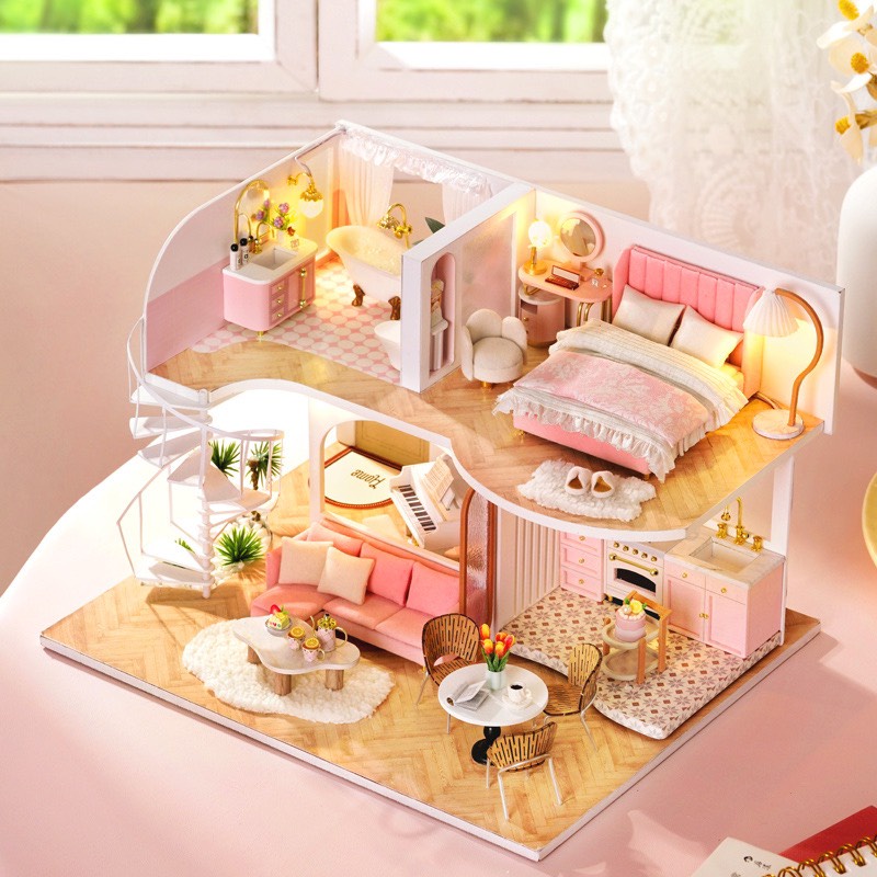 Mô hình nhà búp bê tự làm CUTEROOM diy Dollhouse Morning Sunshine L-033-B