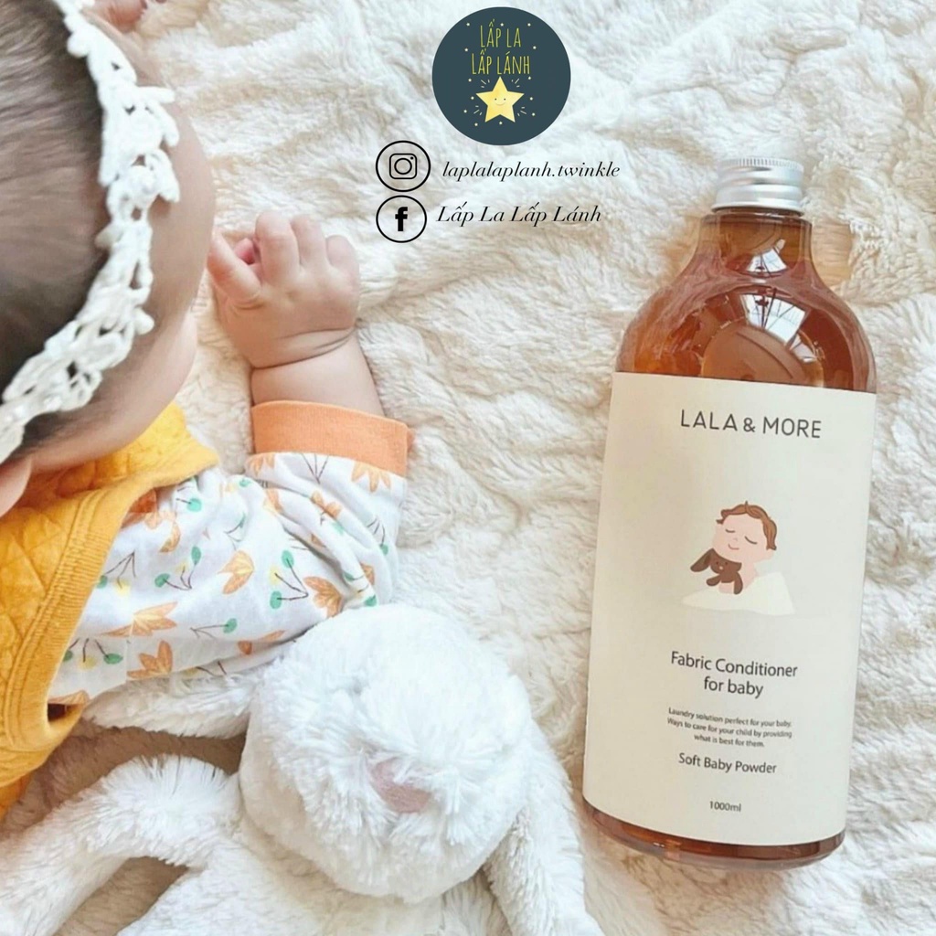 Nước giặt xả quần áo organic Lala & More 1000mL